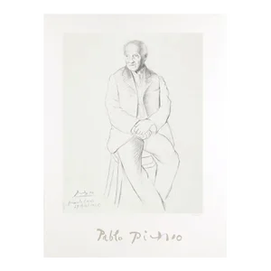 1980s "Portrait du Maitre de Ballet de la Scala de Milan" Lithograph After Pablo Picasso