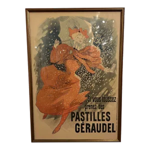 Jules Chéret Pastilles Géraudel Original Lithograph Poster
