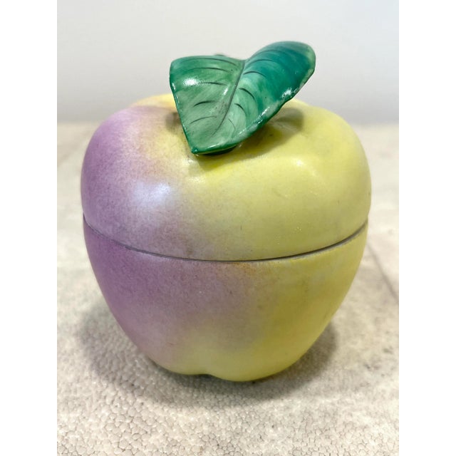 Vintage Limoges Peint Main Apple Box For Sale In Miami - Image 6 of 12