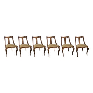 Inlaid Chairs, 1940s, Set of 6 For Sale