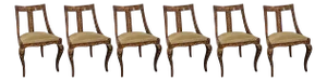 Inlaid Chairs, 1940s, Set of 6
