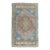 Vintage Turkish Oushak Rug in Sky Blue, Lavender and Cognac Brown For Sale