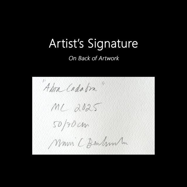 Paper Abra Cadabra - Whimsical Abstract Still Life Collage Art on Paper Original Artwork by Maria C Bernhardsson For Sale - Image 7 of 7