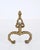 Metal Louis XV Italian Andirons in Gilt Bronze and Iron, Italy, 1940s, Set of 2 For Sale - Image 7 of 13