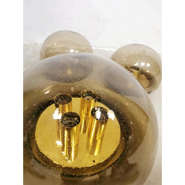 Mid-Century Modern Ceiling Lamp from Glashütte Limburg, 1960s For Sale - Image 4 of 6