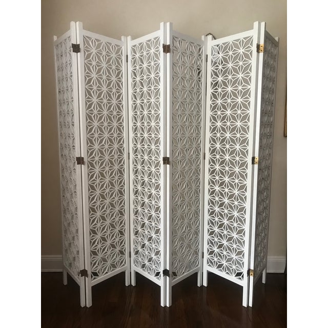 Mid Century Teak Wood 6 Panel Room Screen Divider Chairish