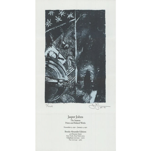 1991 Jasper Johns 'Summer (Blue)' Offset Lithograph For Sale In New York - Image 6 of 12
