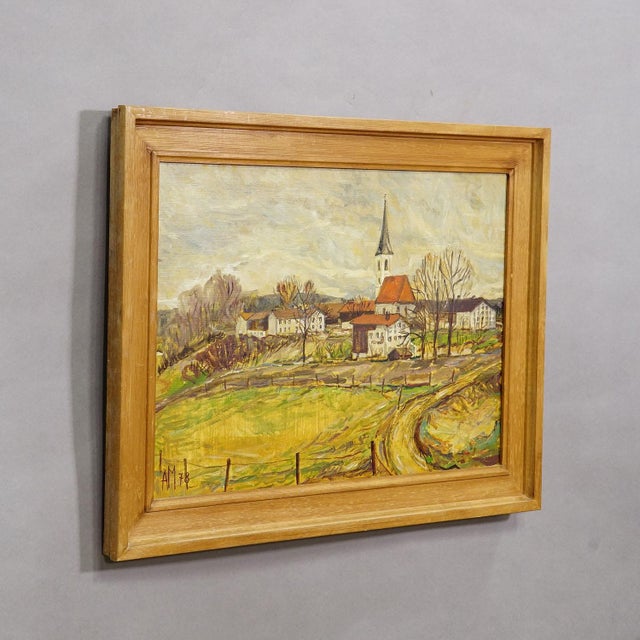 Kirchberg in Tirol, 1978 – Oil painting by Alexander Michael This painting by Alexander Michael, titled 'Kirchberg in...