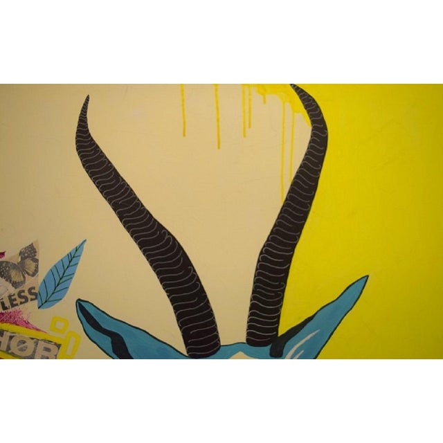 Mie Majgaard, Gazelle, Mixed Media on Canvas, 2013 For Sale - Image 4 of 9