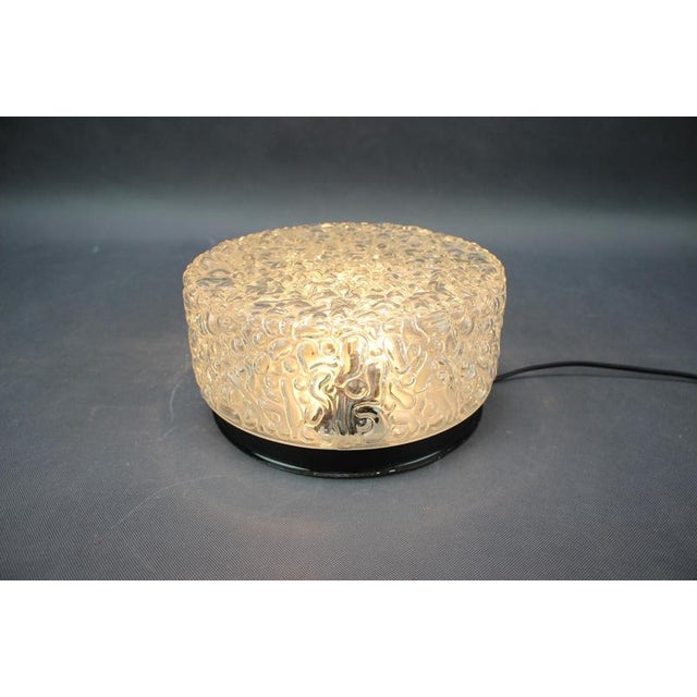 Black Mid-Century Bubble Glass Flush Mount, Czechoslovakia, 1960s. For Sale - Image 8 of 11
