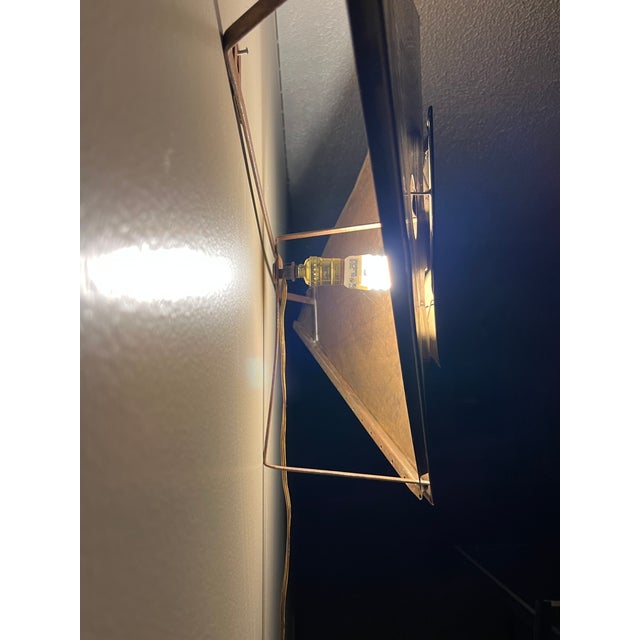 Postmodern 1980s Modern Curtis Jere' Wall Lamp Mounted and Illuminated For Sale - Image 3 of 8