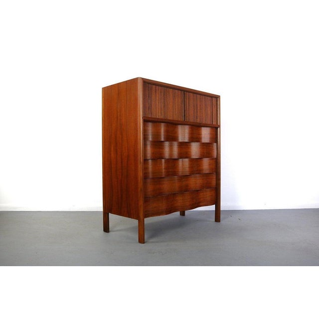 Edmond J. Spence Edmond Spence Wavy High Dresser For Sale - Image 4 of 7