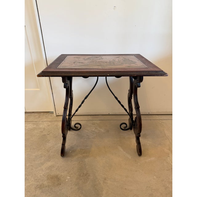 Mid 20th Century Willem Dieperink Langeris Arts & Crafts Copper Panel Relief Table For Sale In Buffalo - Image 6 of 16