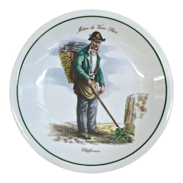 Vintage Trades of Old Paris Plate;Ragpicker For Sale