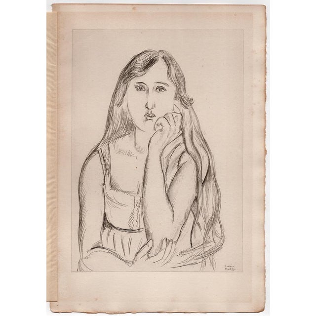 Henri Matisse Girl Lithograph on paper Year of conception: 1910s Year of execution: 1920 Overall size: 305 x 213 mm Signed...