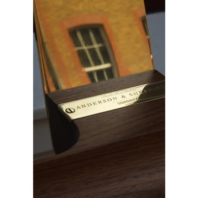 Classical Valet Stand in Brass & Black Walnut from Honorific For Sale - Image 9 of 12