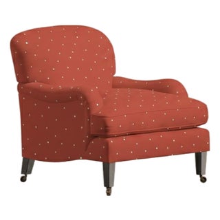 Red Velvet Sofia Lounge Chair by Ceraudo For Sale