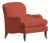 Red Velvet Sofia Lounge Chair by Ceraudo For Sale