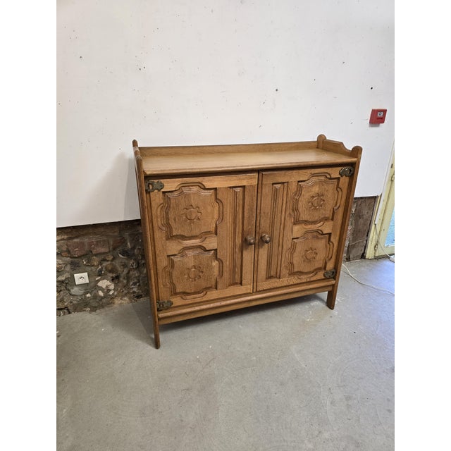 1970s 2-Door Buffet attributed to Guillerme et Chambron, 1970s For Sale - Image 5 of 18