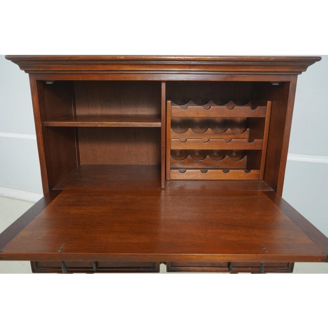 Vintage Mahogany Drop Front Wine Bar Secretary Desk For Sale In Philadelphia - Image 6 of 18