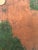 Folk Art Vintage Hand Painted Terracotta Studio Sculpture of Melons & Cutting Knife on Board, Signed Gayle Fitchinger For Sale - Image 3 of 10