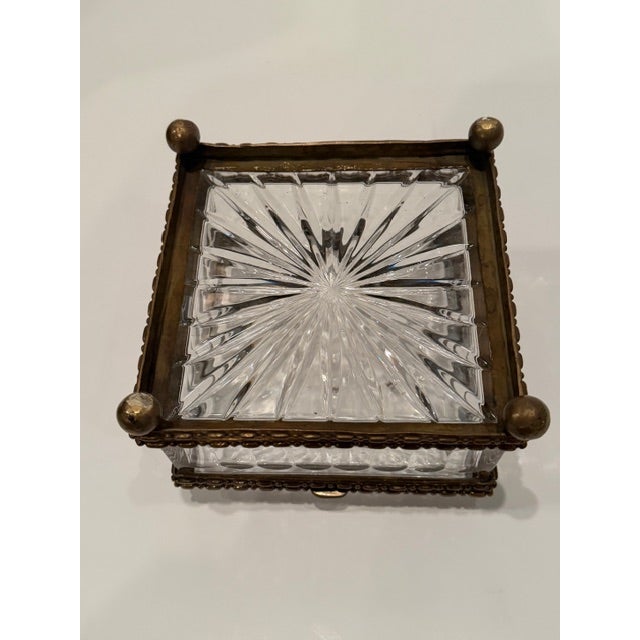 Baccarat Style Cut Crystal Box For Sale - Image 9 of 9