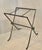Vintage Wicker Tray Table on Stand Attributed to Maitland Smith For Sale - Image 13 of 13