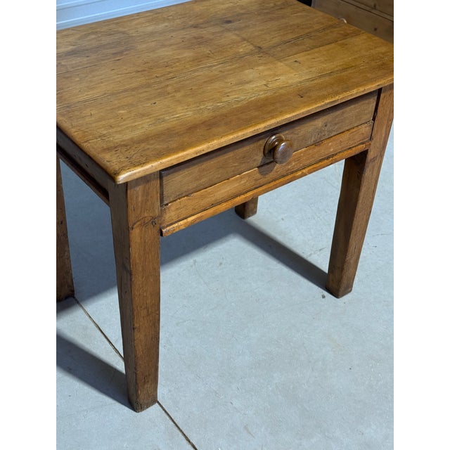 Antique Pine Desk Table With One Drawer From England For Sale - Image 6 of 18