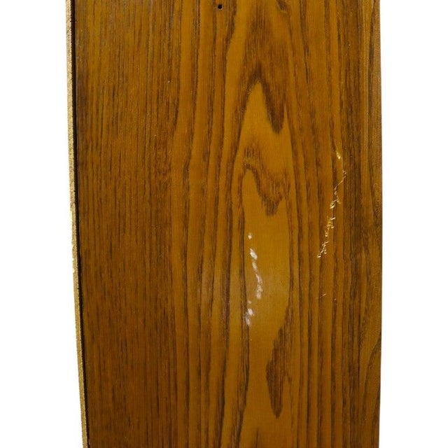 Wood Antique Oversized 2 Piece Oak Country Store Cabinet With Carved Pulls 20thC For Sale - Image 7 of 9