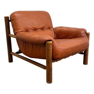 Vintage Brutalist Brazilian Lounge Chair, 1960s For Sale