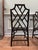 Vintage Set of 6 Chinese Chippendale Rattan Dining Chairs For Sale - Image 9 of 10