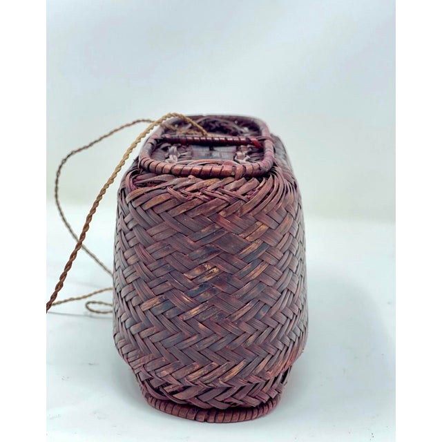Southeast Asia Vintage Southeast Asia Tobacco Storage Basket. For Sale - Image 4 of 10