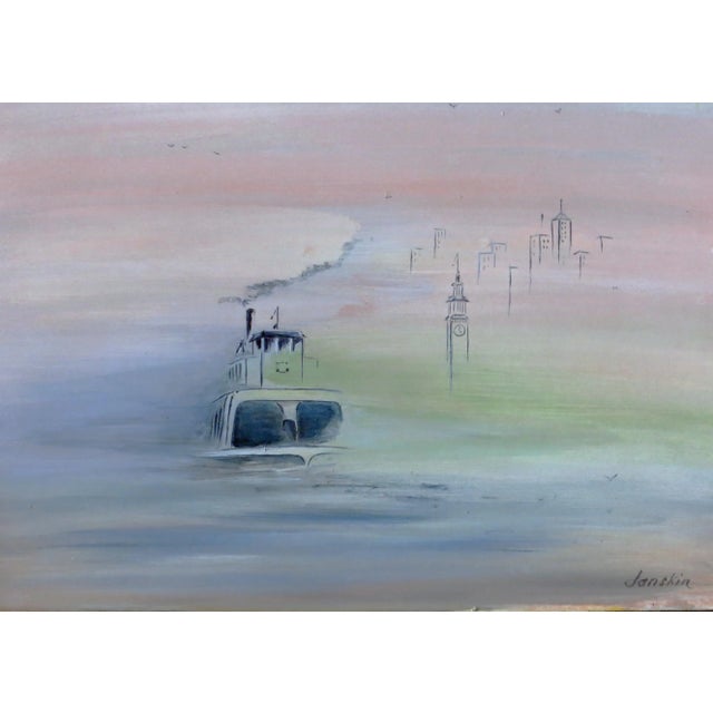 Artist: Richard Danskin – American (1936-2012) Title: Untitled Year: ca. 1970 Medium: Oil or acrylic on masonite Sight...