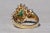 The Giron: Ladies 14K Emerald and Diamond Cluster Ring For Sale In Philadelphia - Image 6 of 10