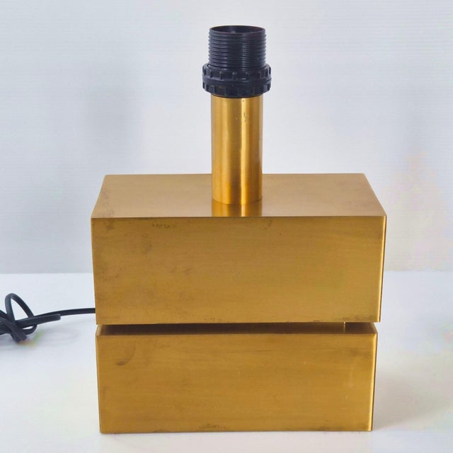 Metal Table Lamps in Brushed Gold Metal from Maison Charles, 1970s, Set of 2 For Sale - Image 7 of 13