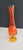 Mid-Century Modern Mid Century Modern Viking Art Glass Swung Bud Vase Stretch Orange For Sale - Image 3 of 4