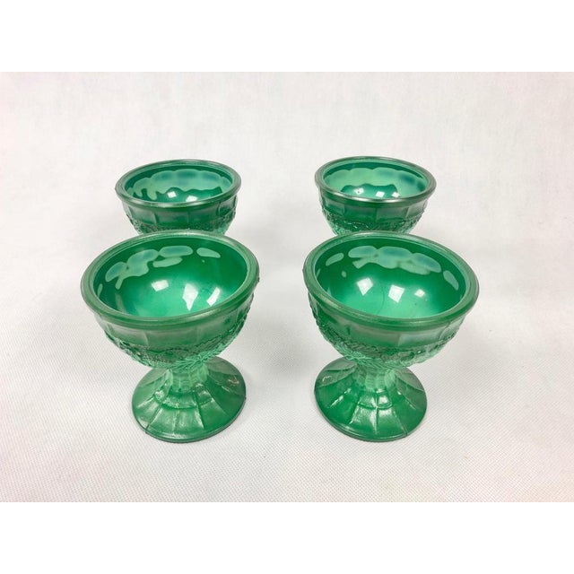 Mid-Century Modern Ice Cream Goblets from J. Sklárny, 1980s, Set of 4 For Sale - Image 3 of 8