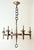 Arts and Crafts Golden Hand-Forged Six-Light Iron Chandelier, Germany, 1920s For Sale - Image 9 of 18