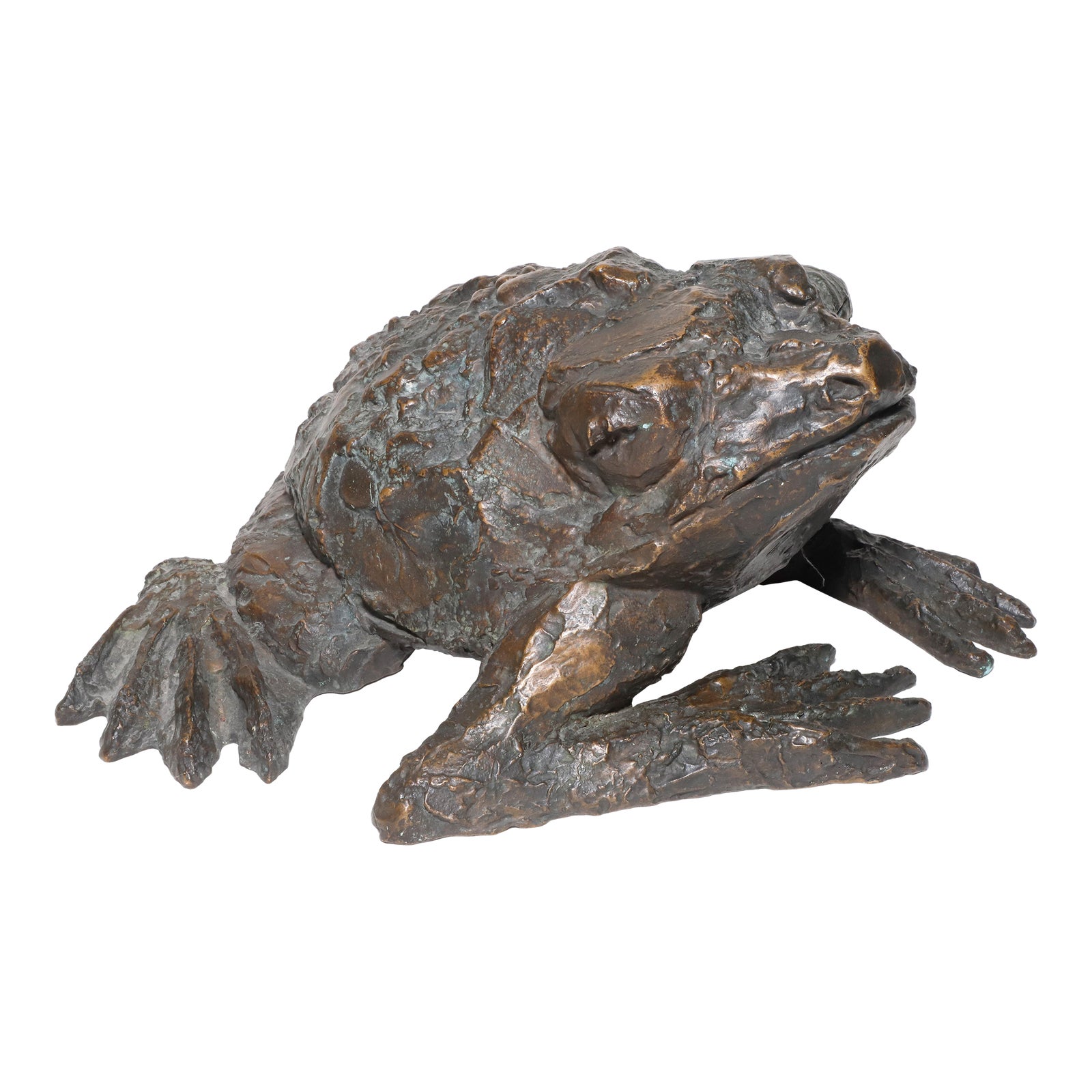 "Le Crapaud" Bronze Sculpture by Henri Adam Signed Chairish