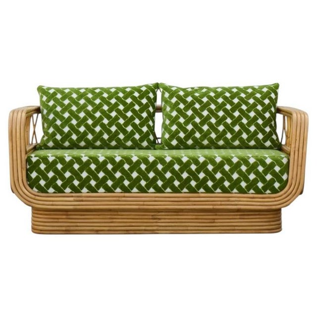 Luna Sofa in Stained Rattan by Popus Editions For Sale - Image 9 of 9