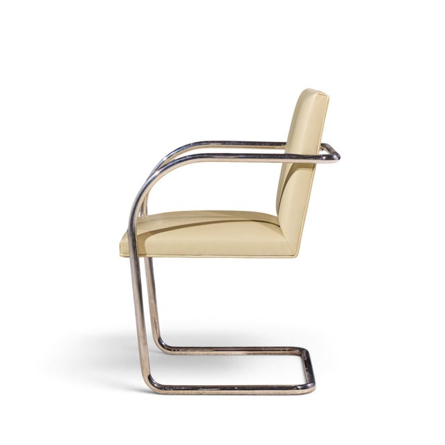Metal Brueton Mid Century Brno Chairs - Set of 4 For Sale - Image 7 of 13