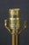 Mid 20th Century Stiffel Hollywood Regency Empire White Enamel & Brass Buffet Table Lamps - Pair For Sale - Image 6 of 18