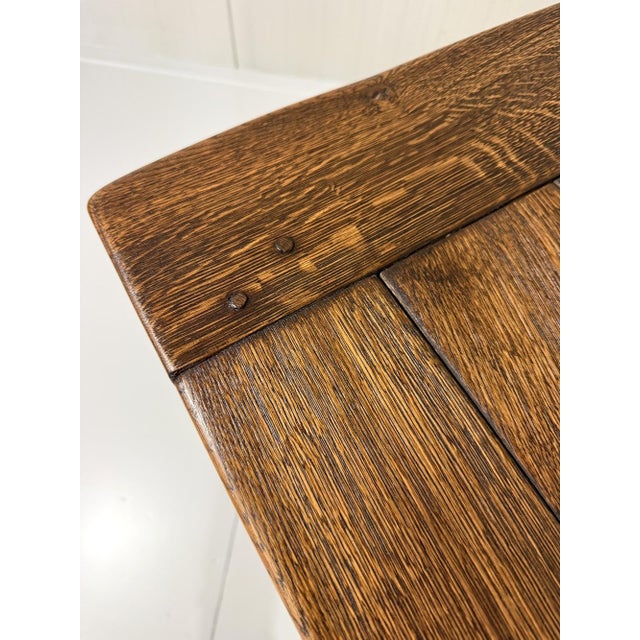 Rustic Oak Console Table, 1960s For Sale - Image 18 of 18