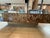 Made Goods Lesandro Coffee Table 40" X 60" Banana Bark With Gold Raffia Base For Sale - Image 10 of 11