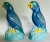 Mid 19th Century Antique Minton Parrot Bird Figurines in Blue For Sale - Image 5 of 12