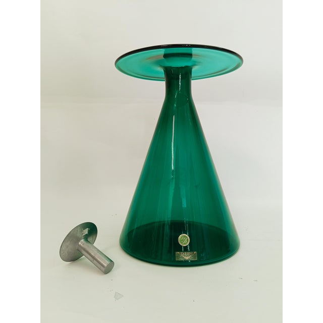 Glass Vase by Gino Vistosi, Murano, 1960s For Sale - Image 6 of 7