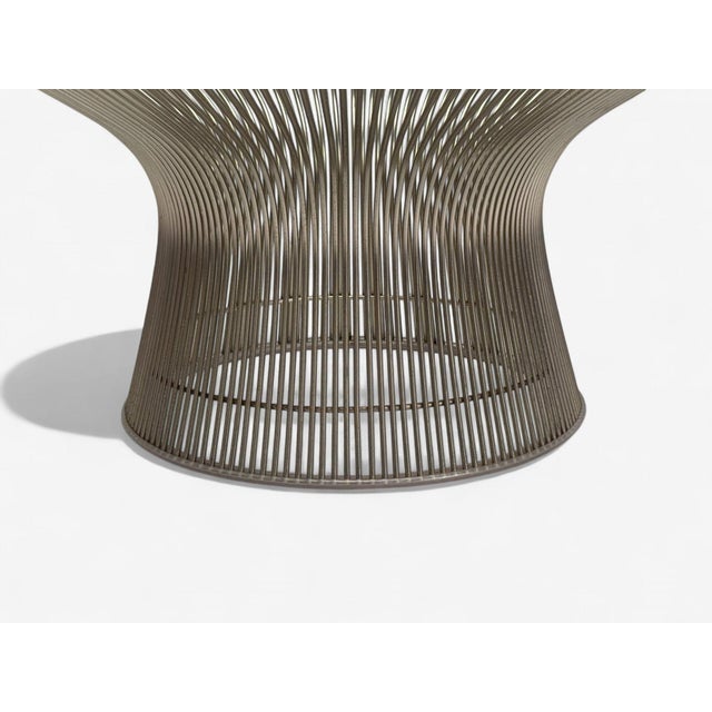 Metal Warren Platner, Steel, Glass, Coffee Table, United States, 21st C. For Sale - Image 7 of 8
