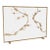 Aged Gold Sakura Fireplace Screen Iron For Sale