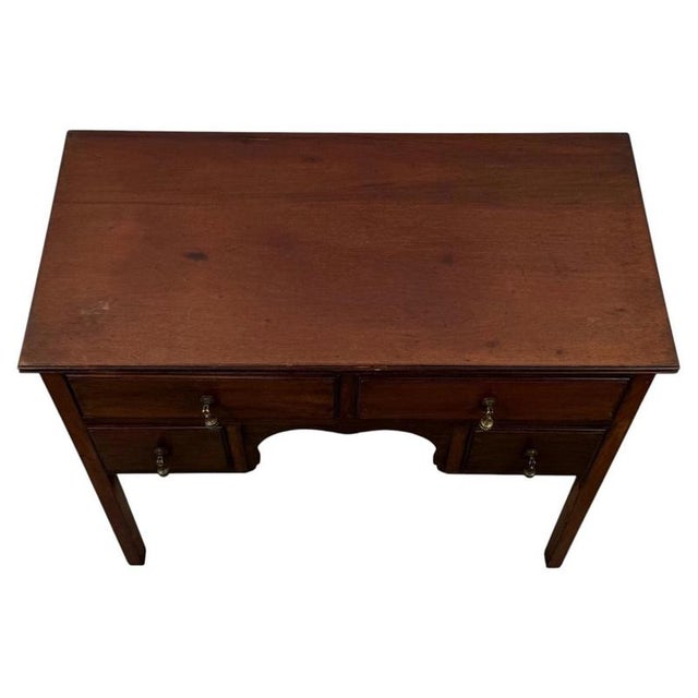 Antique Early 20th Century English Edwardian Mahogany Writing Table, 1890s For Sale - Image 4 of 12