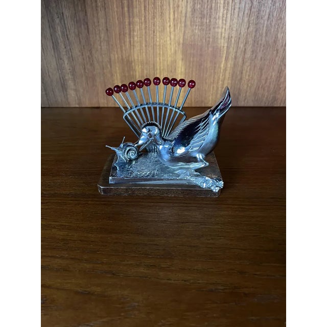 Art Deco Benjamin Rabier Chrome on Wooden Plate Cocktail Set, 1930s For Sale - Image 6 of 12